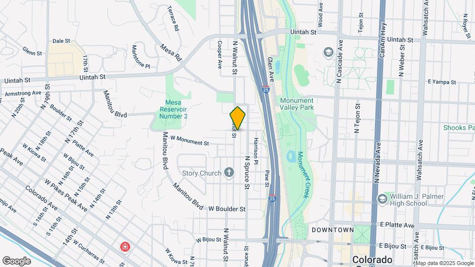 743 N Walnut St Map and Location Details