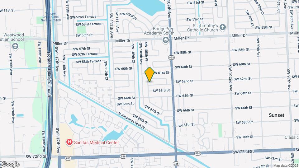 6203 SW 108th Pl Map and Location Details