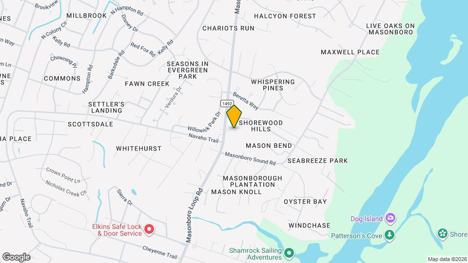 4013 Masonboro Loop Rd Map and Location Details