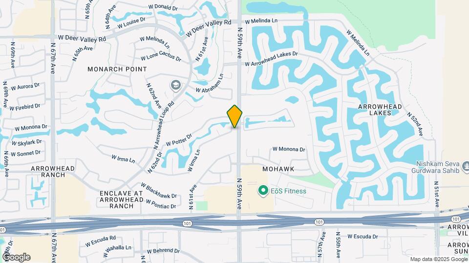 20709 N 59th Dr Map and Location Details