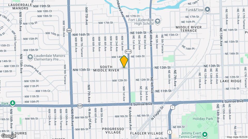 1244 NW 1st Ave Map and Location Details