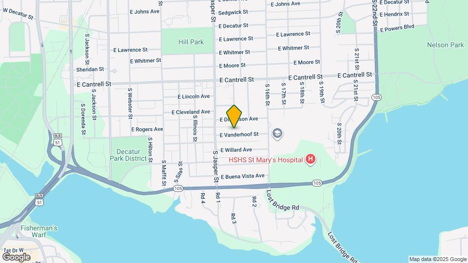 1286 E Vanderhoof St Map and Location Details