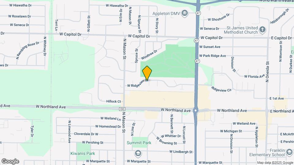 1101 W Ridgeview Dr Map and Location Details