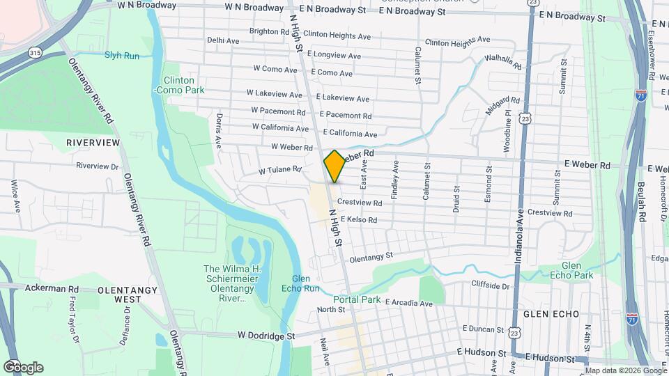 3000 N High St Map and Location Details