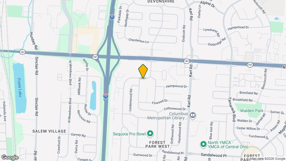 5828 Satinwood Dr Map and Location Details