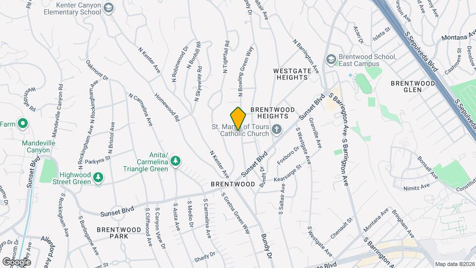 221 N Bowling Green Way Map and Location Details