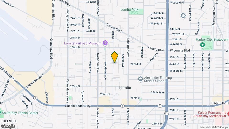 25200 Oak St Mapa y Detalles de la Ubicación