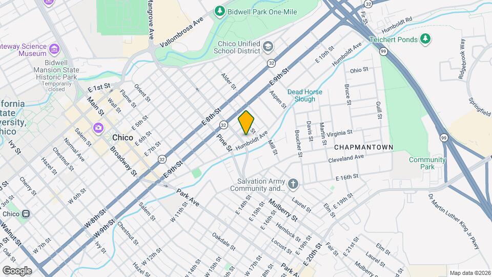 1075 Cypress St Map and Location Details
