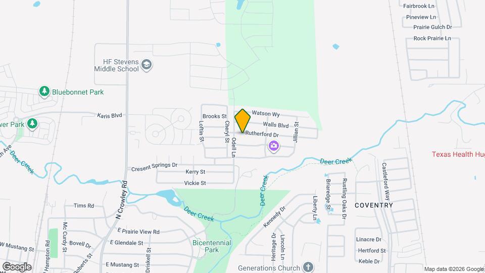 712 Rutherford Dr Map and Location Details