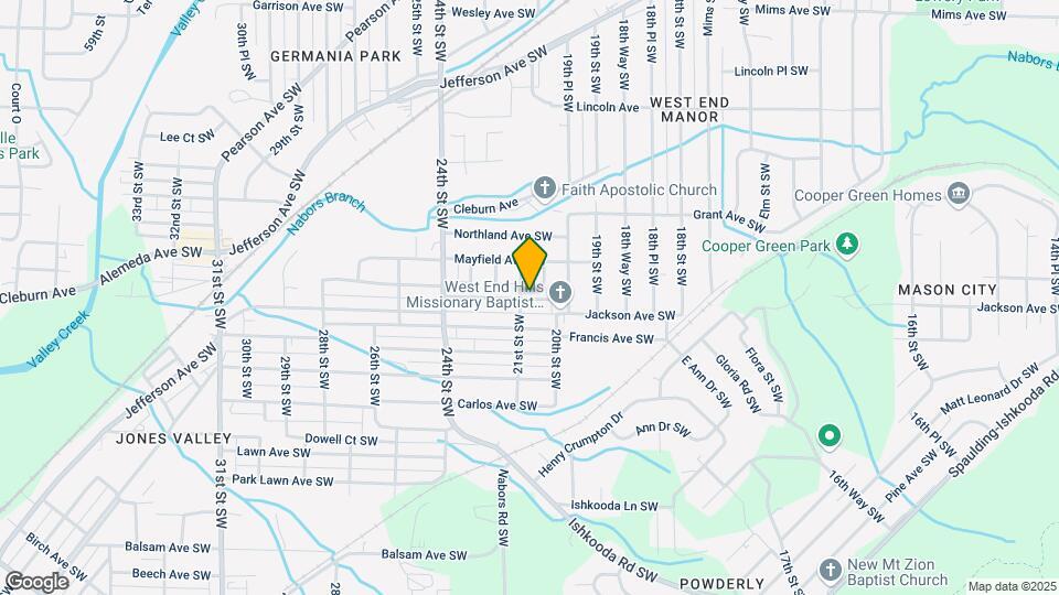 2028 Powderly Ave SW Map and Location Details