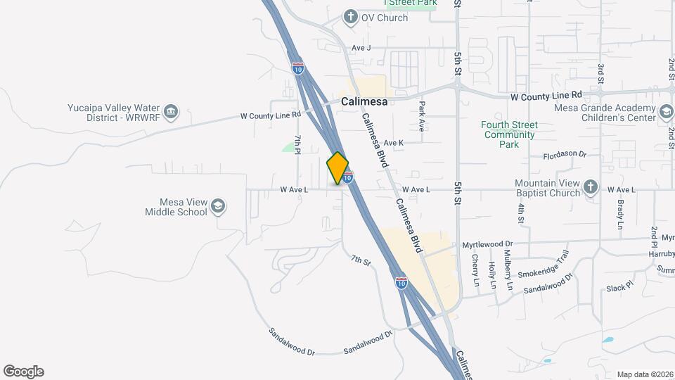 642 W Ave L Map and Location Details
