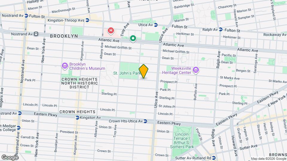 1322 Prospect Pl, Unit 1B Mapa y Detalles de la Ubicación