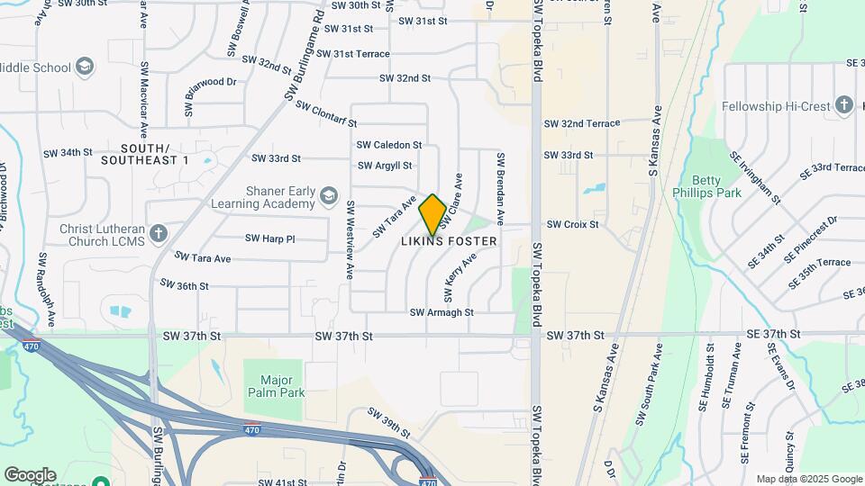 3526 SW Clare Ave Map and Location Details