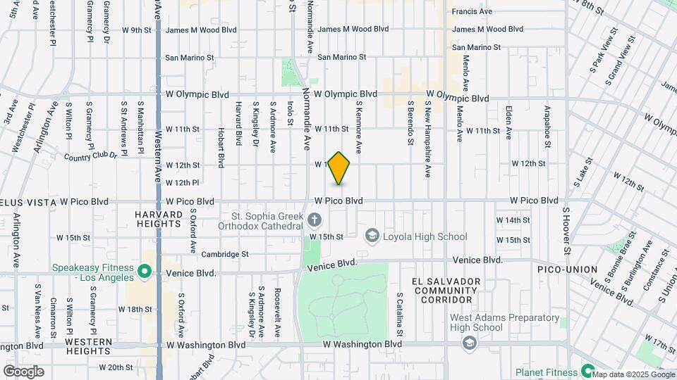 1243 Fedora St Map and Location Details