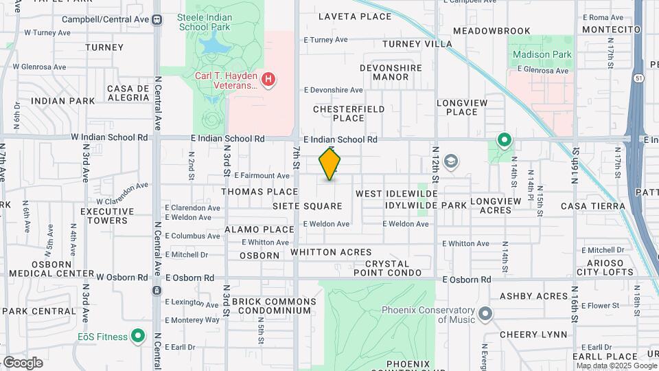 3832 N 9th St Map and Location Details