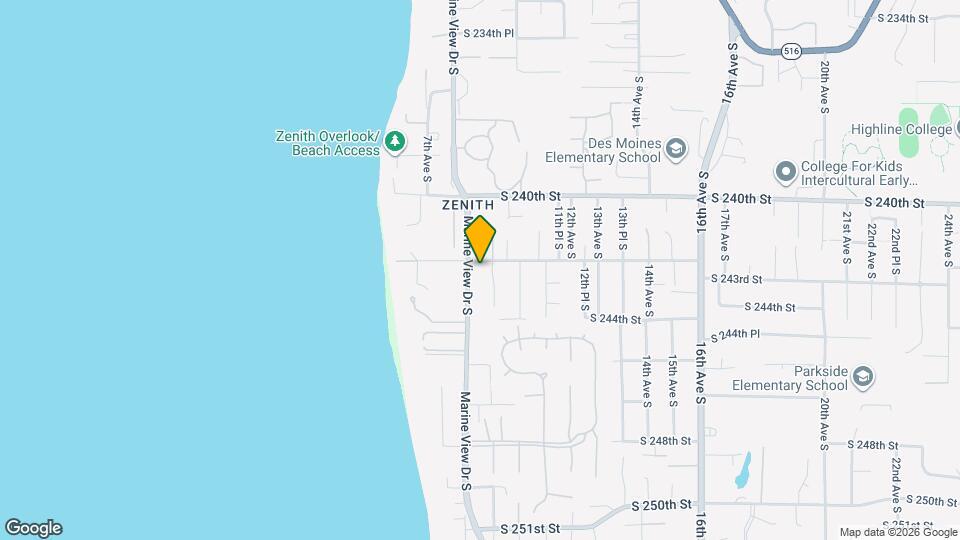 829 S 242nd St Map and Location Details