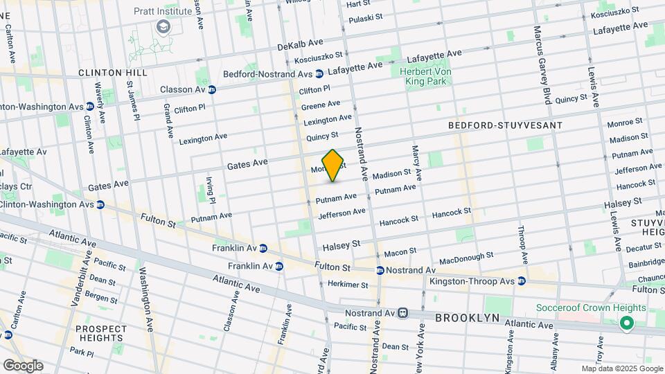 168 Madison St Mapa y Detalles de la Ubicación