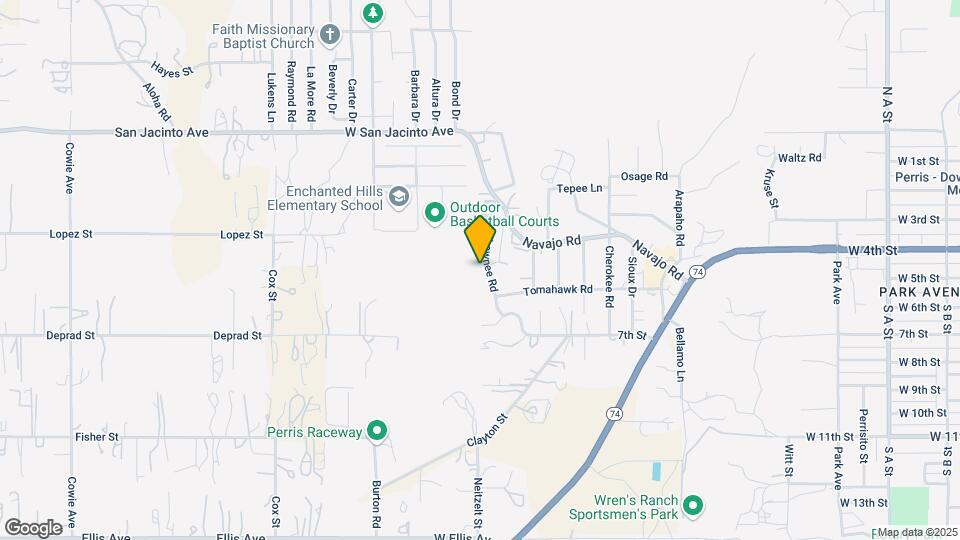 580 Shawnee Rd Map and Location Details