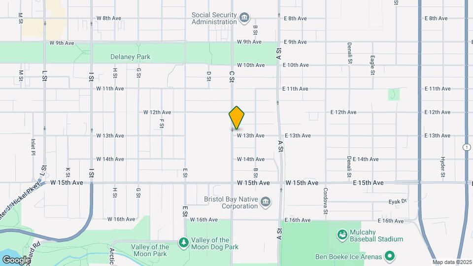 243 W 13th Ave Map and Location Details