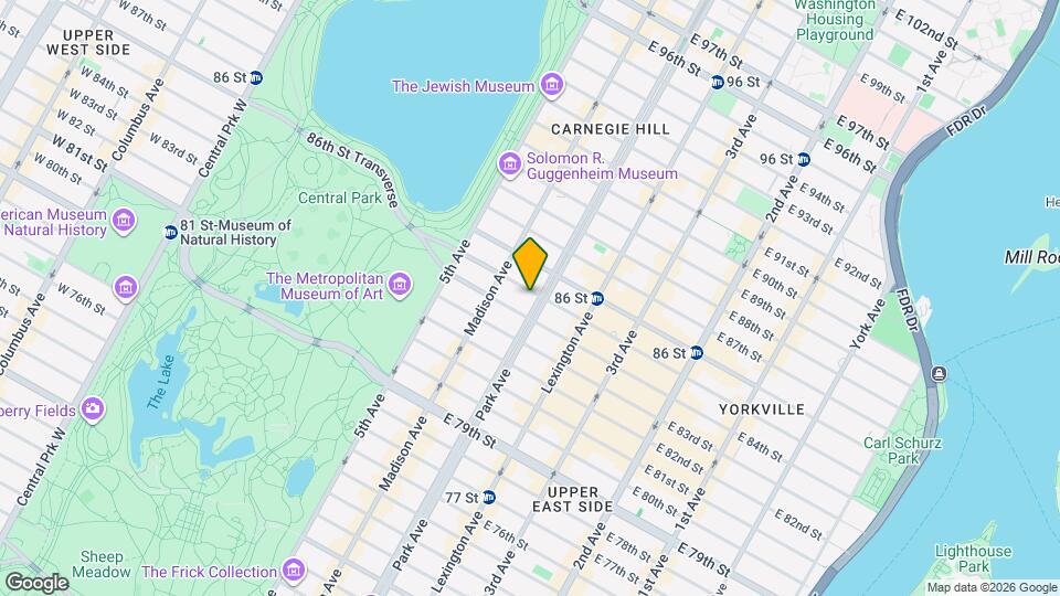 1010 Park Ave Mapa y Detalles de la Ubicación