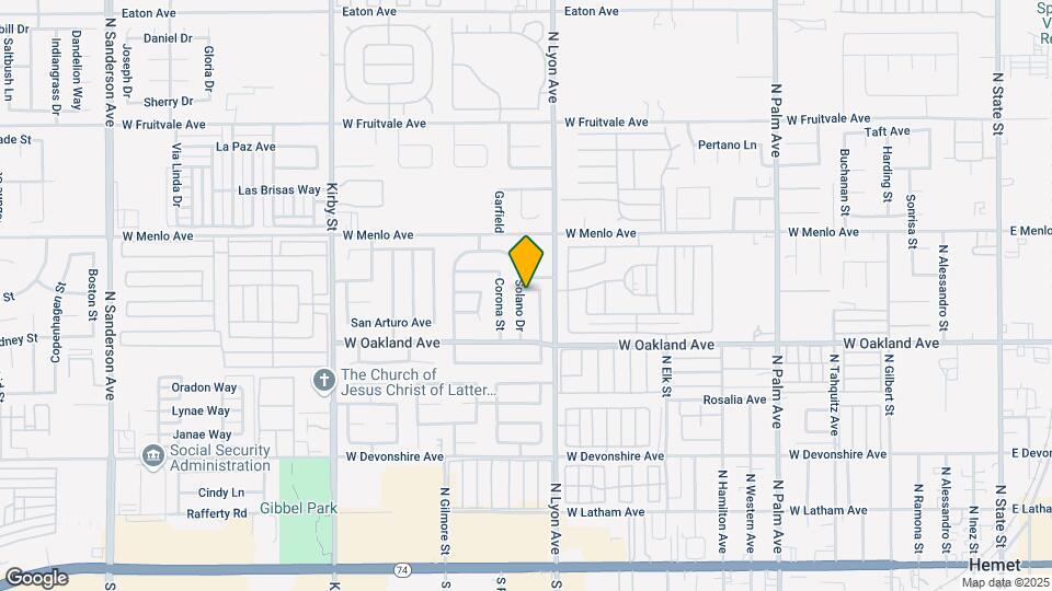 628 Solano Dr Map and Location Details