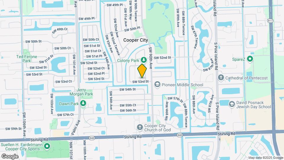 5290 SW 90th Way-Unit -1 Mapa y Detalles de la Ubicación