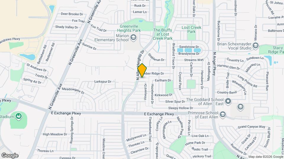 1317 Chardonnay Dr Map and Location Details