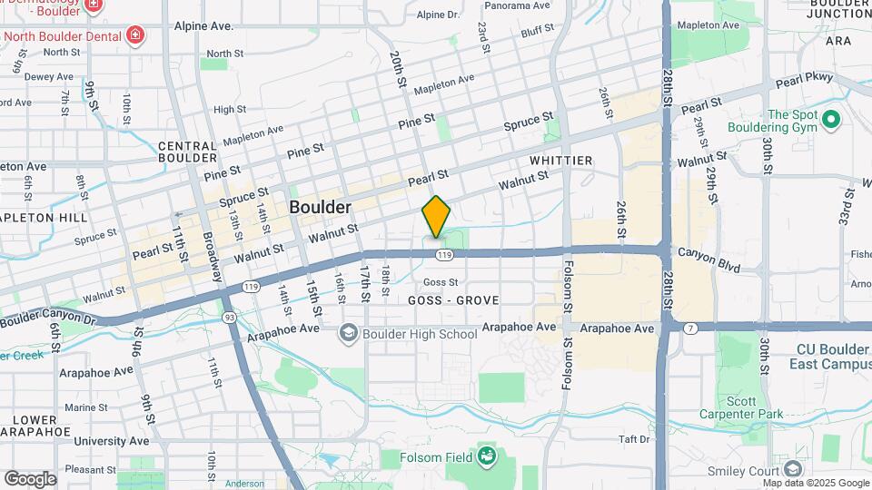 1945 Canyon Blvd Map and Location Details