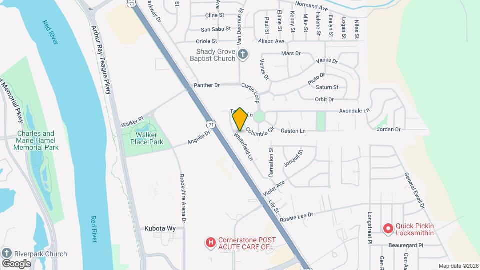 610 Whitefield Ln Map and Location Details