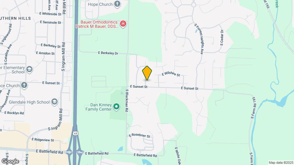 2566 S Brandon Ave Map and Location Details