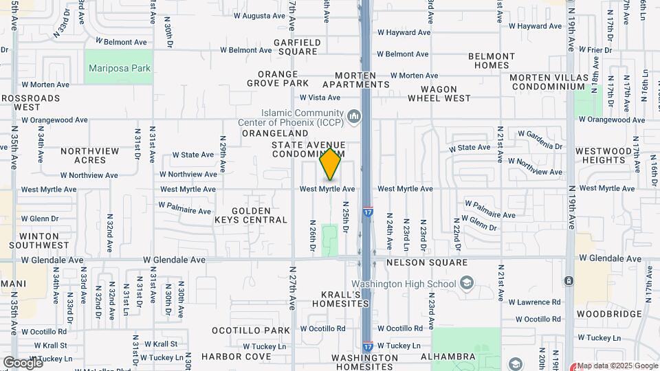 Myrtle Manor Apartments Map and Location Details
