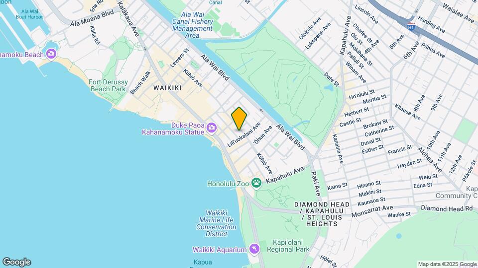 Kuhio at Waikiki Mapa y Detalles de la Ubicación