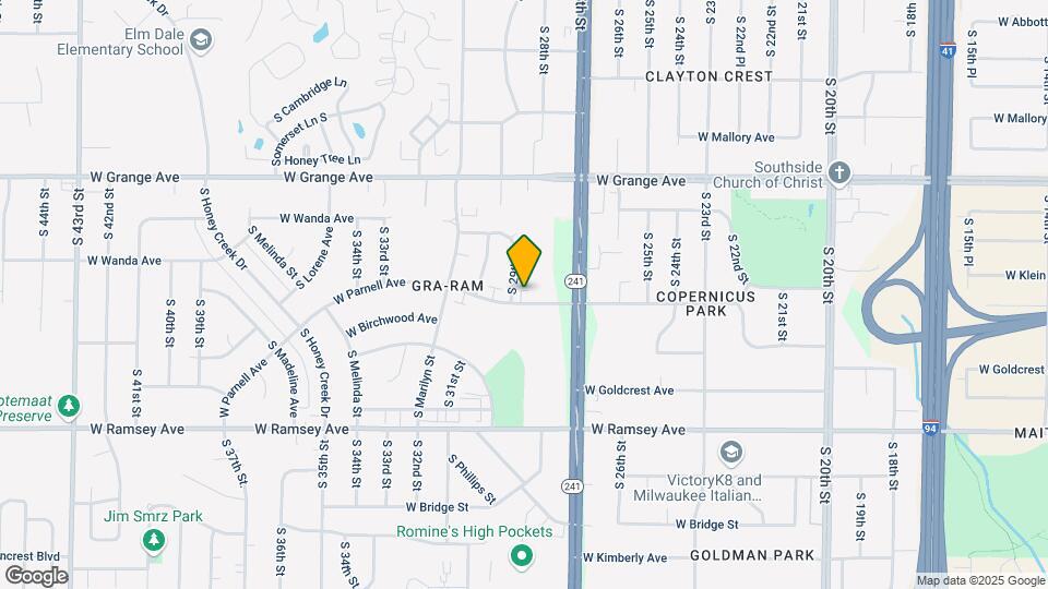 2826 W Parnell Ave Map and Location Details