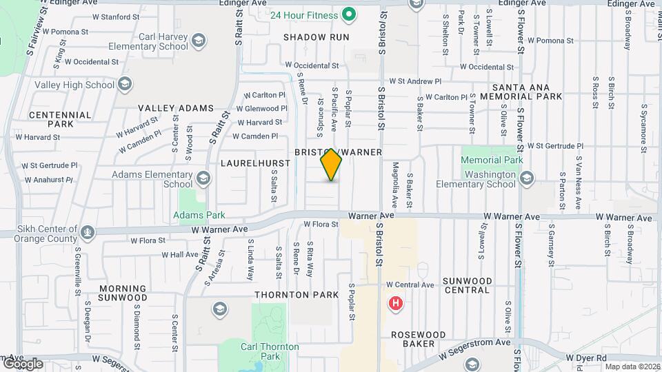 1506 W Anahurst Pl Mapa y Detalles de la Ubicación