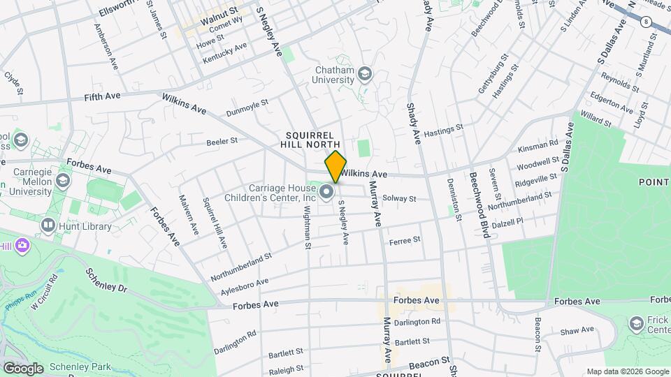 1320 S Negley Ave Map and Location Details