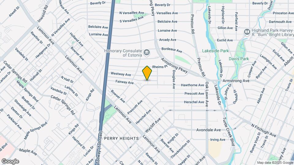 3909 Hawthorne Ave Map and Location Details