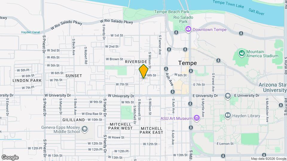 641 S Roosevelt St Mapa y Detalles de la Ubicación