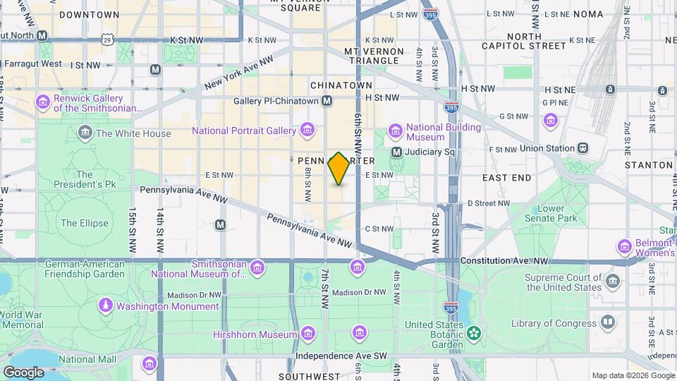 631 D Street NW, Unit 336 Map and Location Details