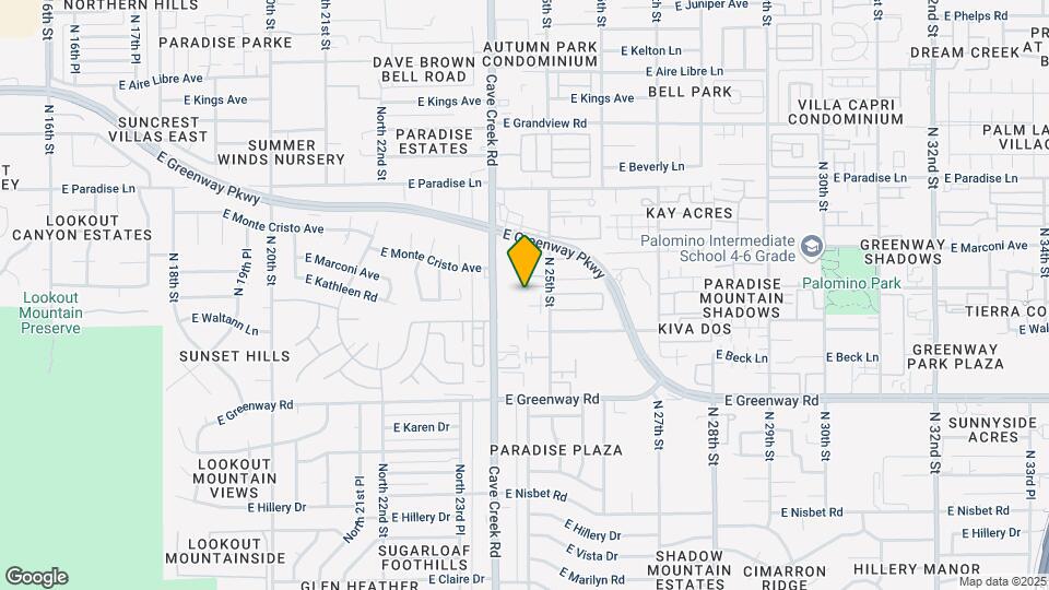 2424 E Tracy Ln Map and Location Details
