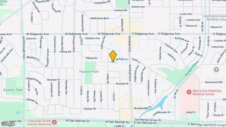 215 W Park Ln Map and Location Details