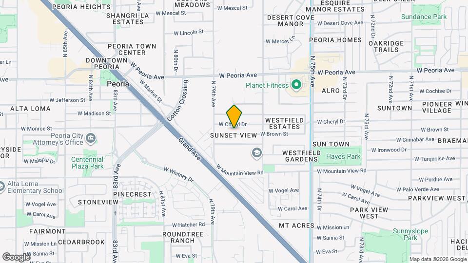 7826 W Brown St Map and Location Details