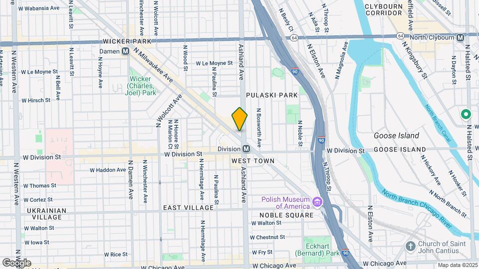 1241 N. Milwaukee Mapa y Detalles de la Ubicación