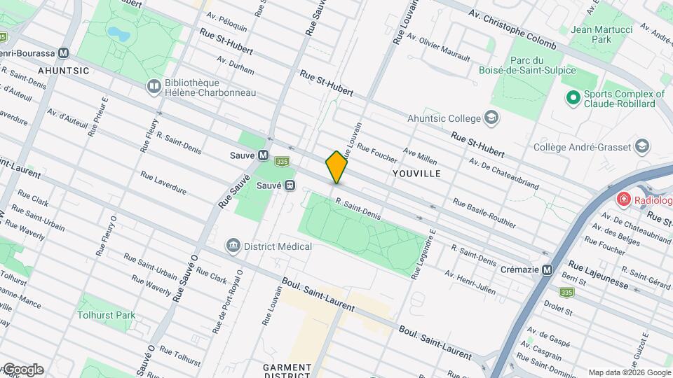 9480 Berri Rue Map and Location Details