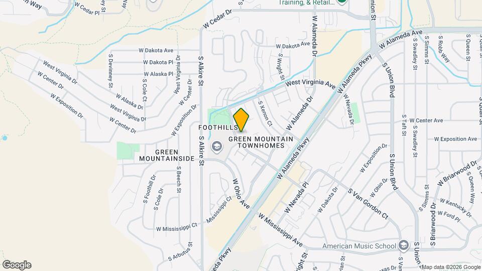 654 S Youngfield Ct Map and Location Details