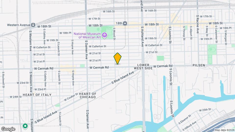 1750 W Cermak Rd Map and Location Details