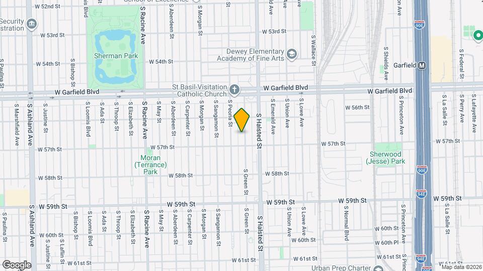 5638 S Green St, Unit 1-2 Map and Location Details