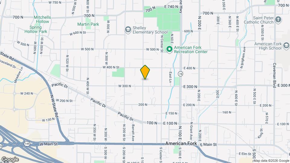 326 N 100 W Map and Location Details