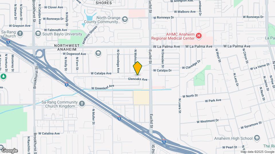 1741-1747 W Glenoaks Ave Map and Location Details