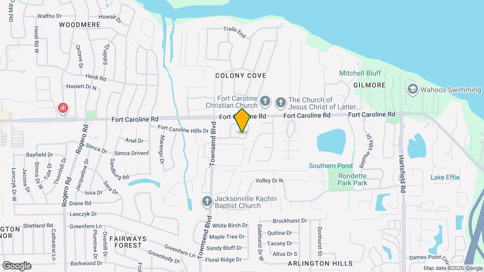 7423 Colony Cove Ln Map and Location Details