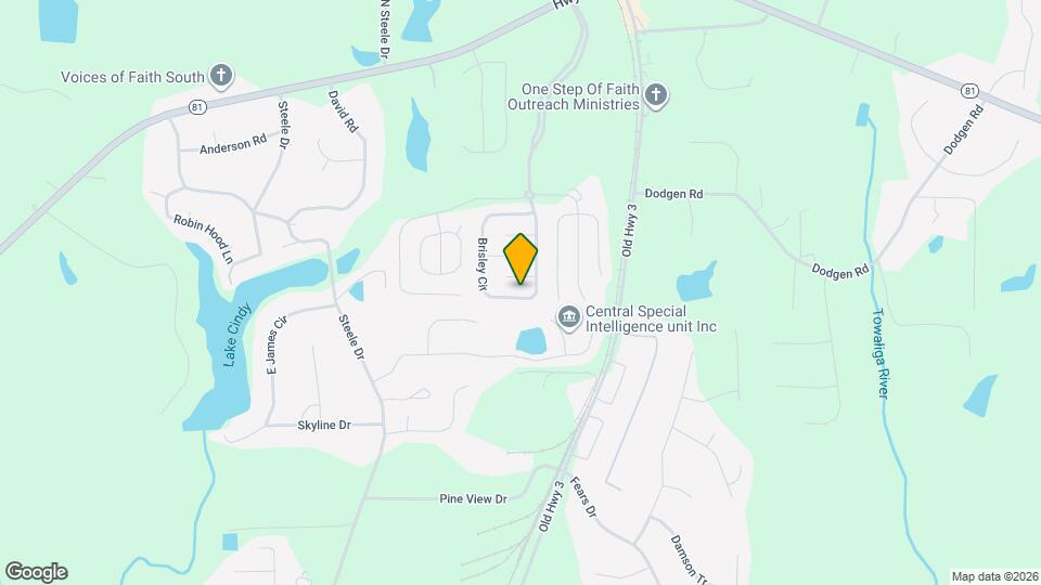 915 Brisley Cir Map and Location Details